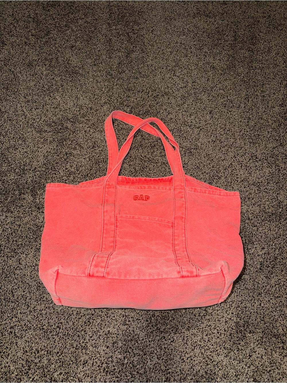 GAP Coral-Pink Canvas Tote Bag